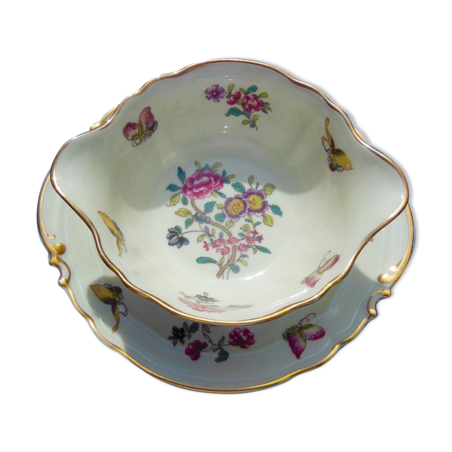 Sauciere in porcelain stamped bernardaud - limoges