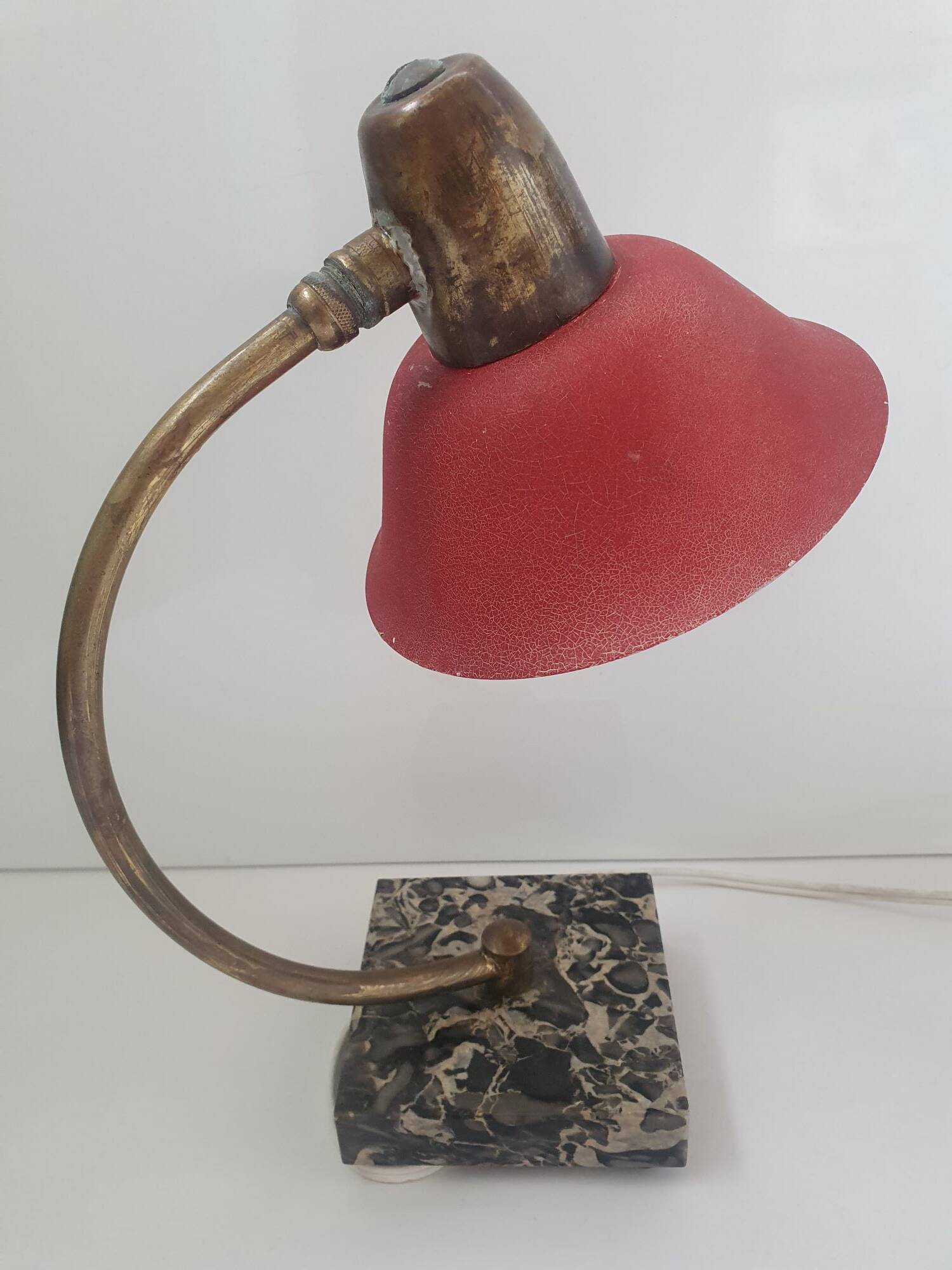 Vintage red desk lamp