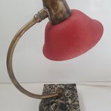 Vintage red desk lamp