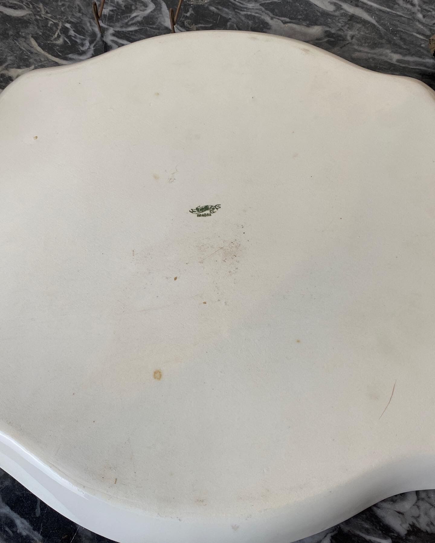 Limoges porcelain top "Forget-me-nots" old