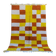 Moroccan Berber rug Beni Ouarain yellow and brown checkered