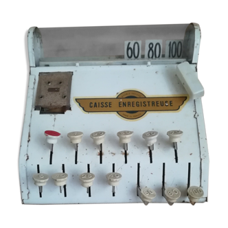 Caisse enregistreuse jouet des années 50