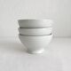 3 vintage Apilco white porcelain bowls