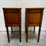 Pair of Louis XVI style bedside tables
