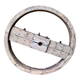 Decorative wooden wheel