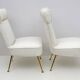 Paire de petits fauteuils Gigi Radice Mid-century Modern Boucle par Minotti 50