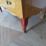 Vintage Louis XV style chest of drawers in citron wood veneer