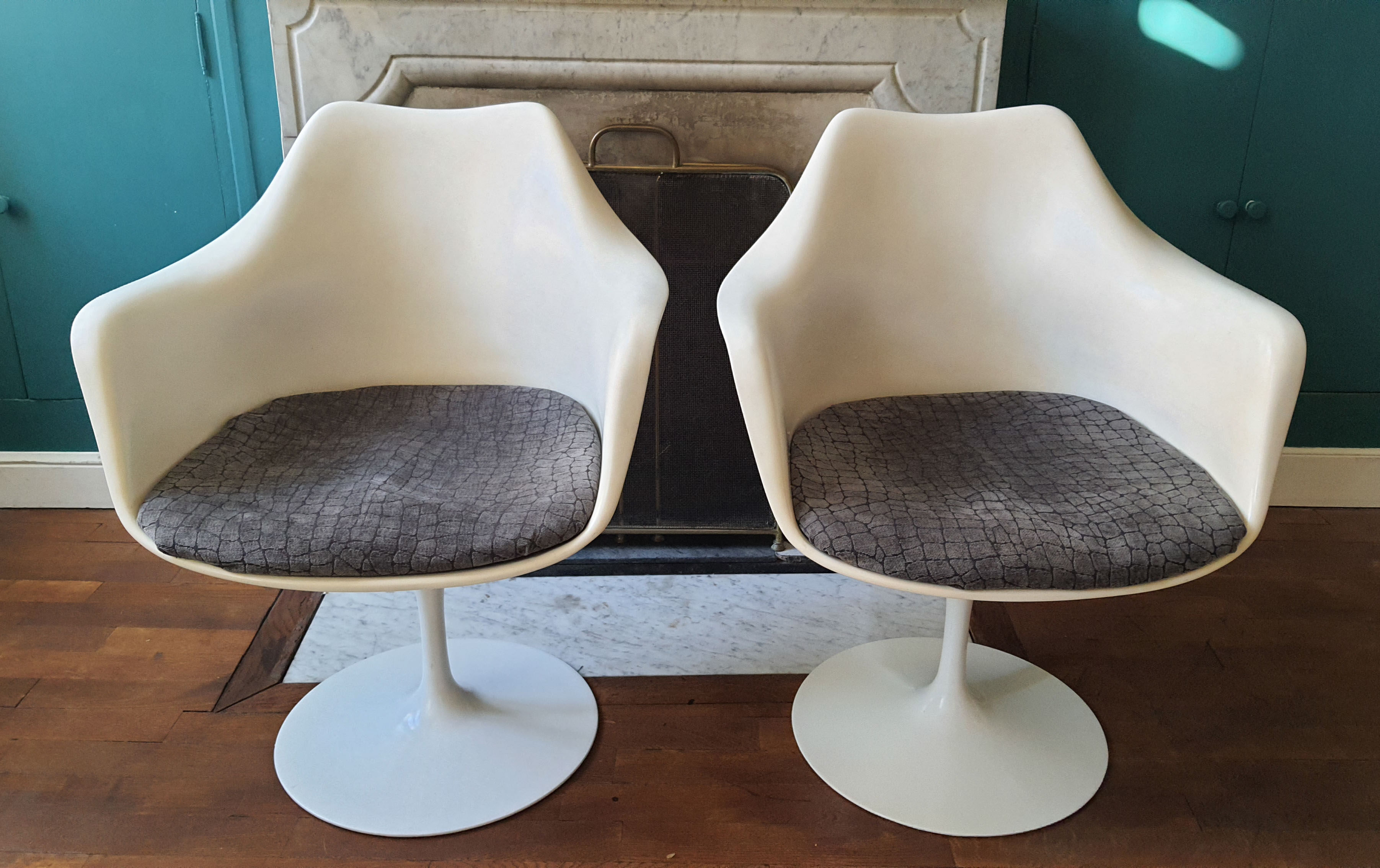 Set 4 armchairs Tulipe by Eero Saarinen Knoll International