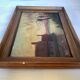 Small autumn landscape painting signed