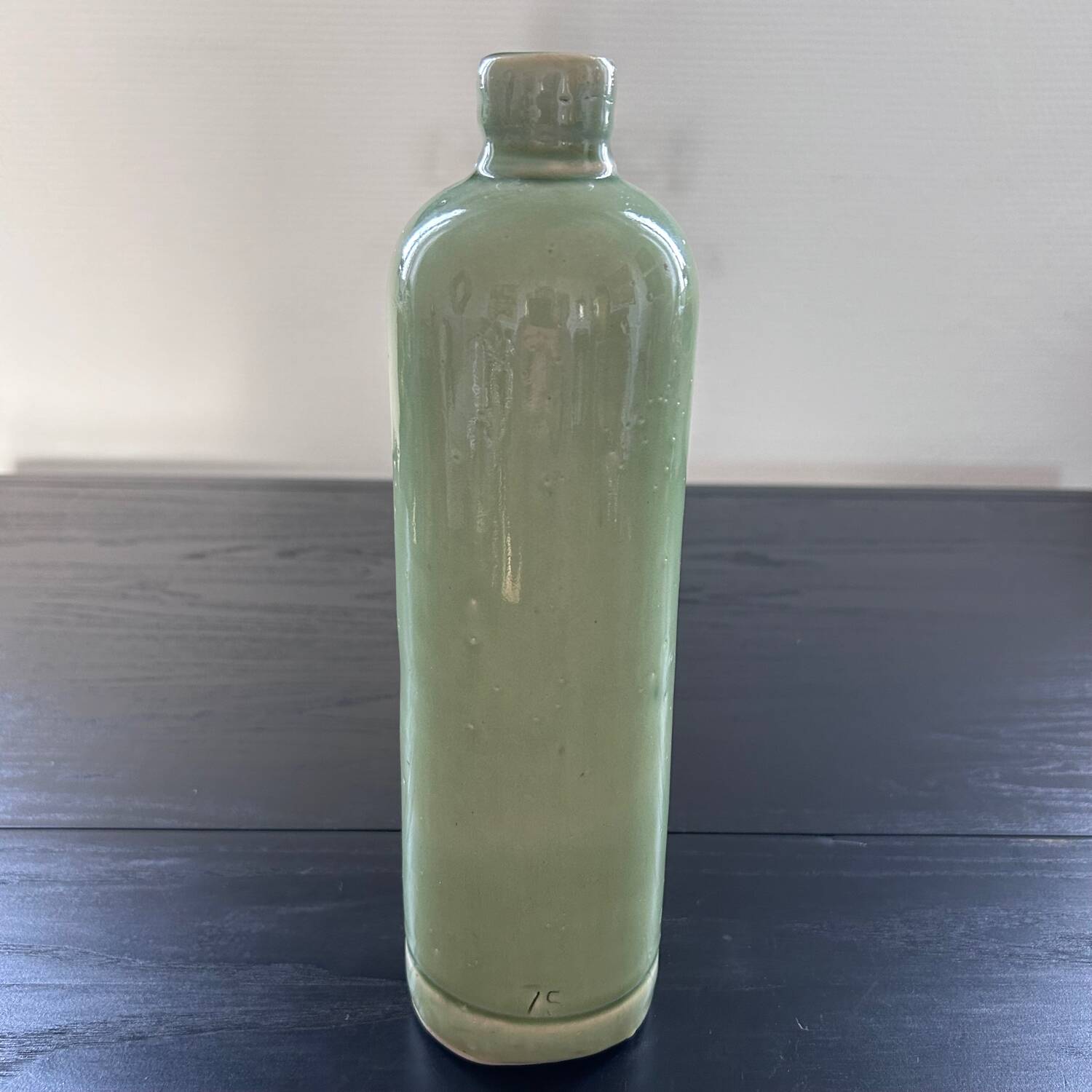 Soliflore bouteille céladon