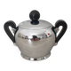 Alessi / Sucrier en acier inoxydable et bakélite collection "Bombé"