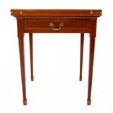 Folding game table, Western Europe, around 1890. Antique. After renovation.