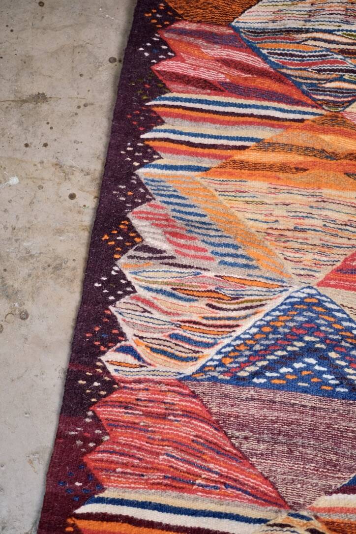Kilim berbère multicolore, Maroc