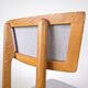Set of oak dining chairs, France, in the 1950s