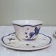 Two ceramic cups by Grignan signed Peguet