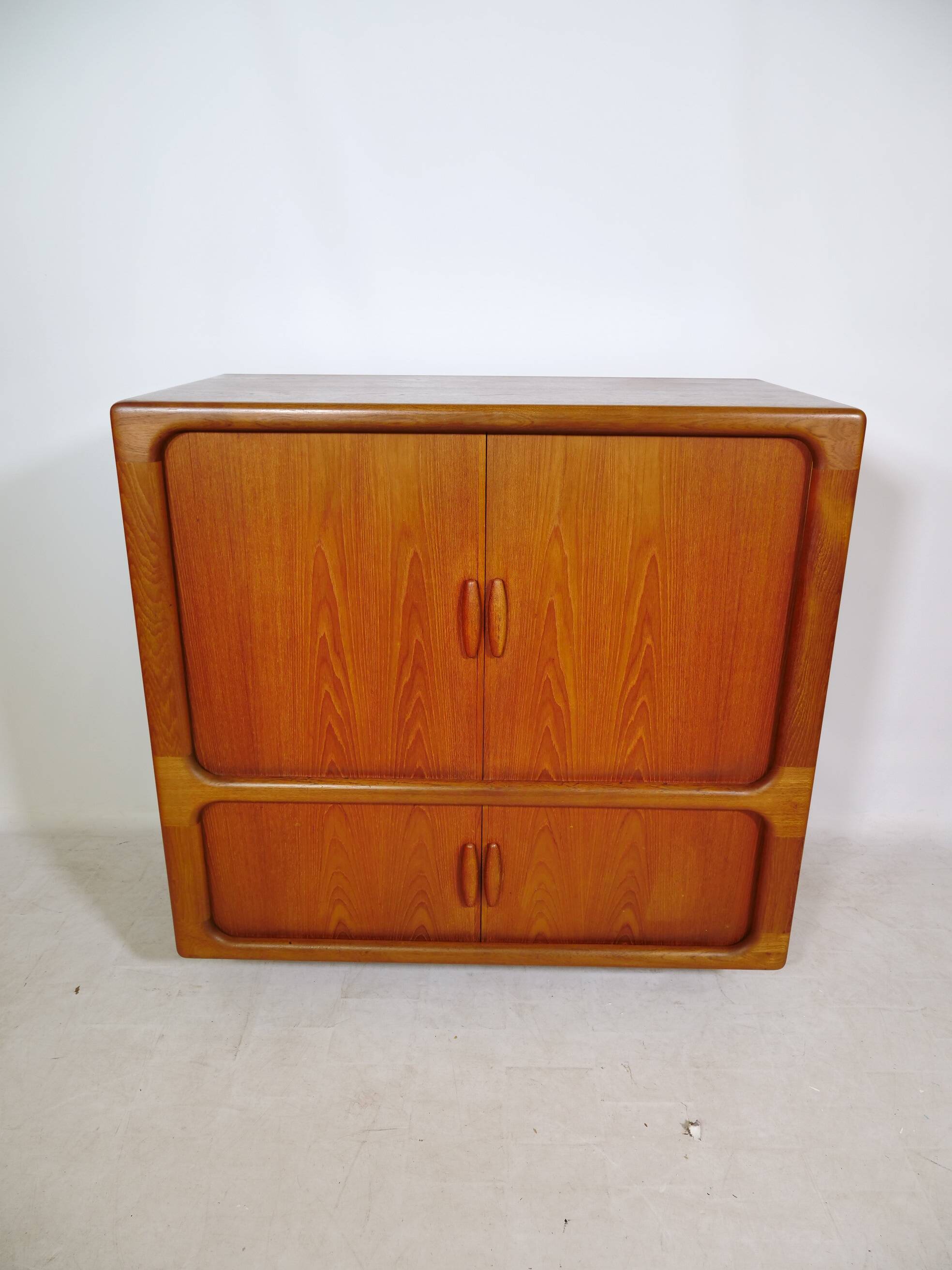 HiFi Highboard with Sliding Doors Sideboard Teak by Dyrlund, 1960s