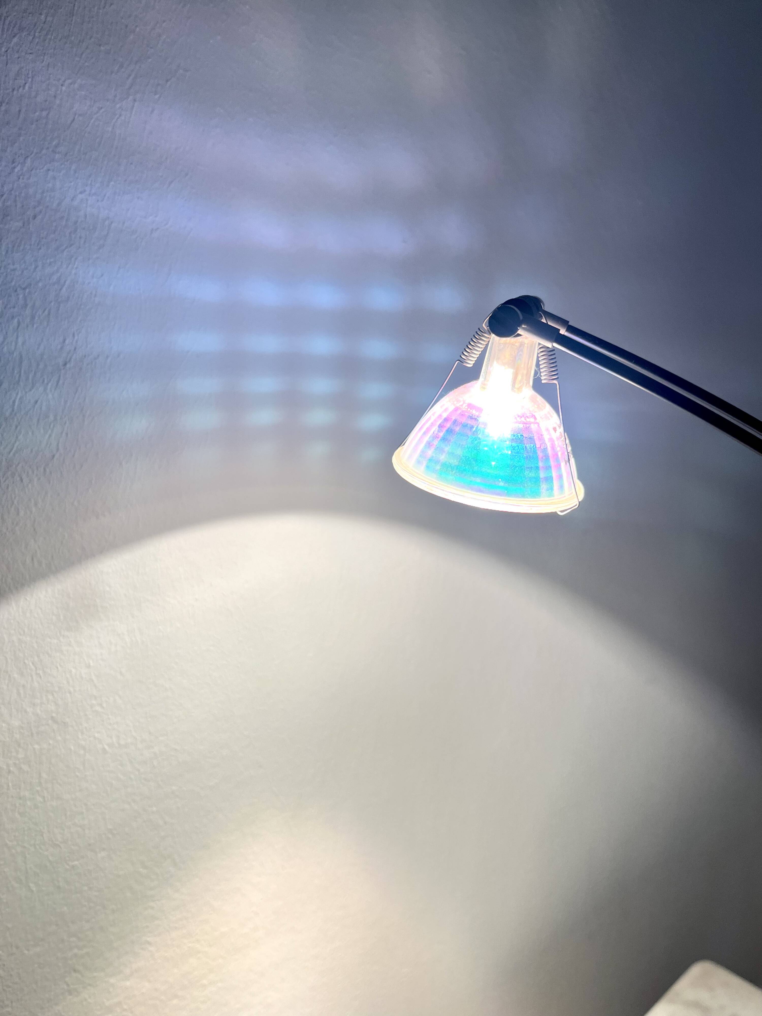 German Vintage Minimalistic table Arc Lamp by Hustadt Leuchten, 1980s