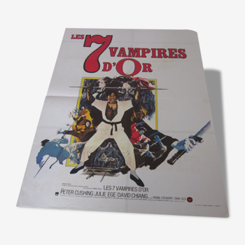 Affiche les 7 vampires d'or.