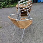 Chaises scoubidou et aluminium