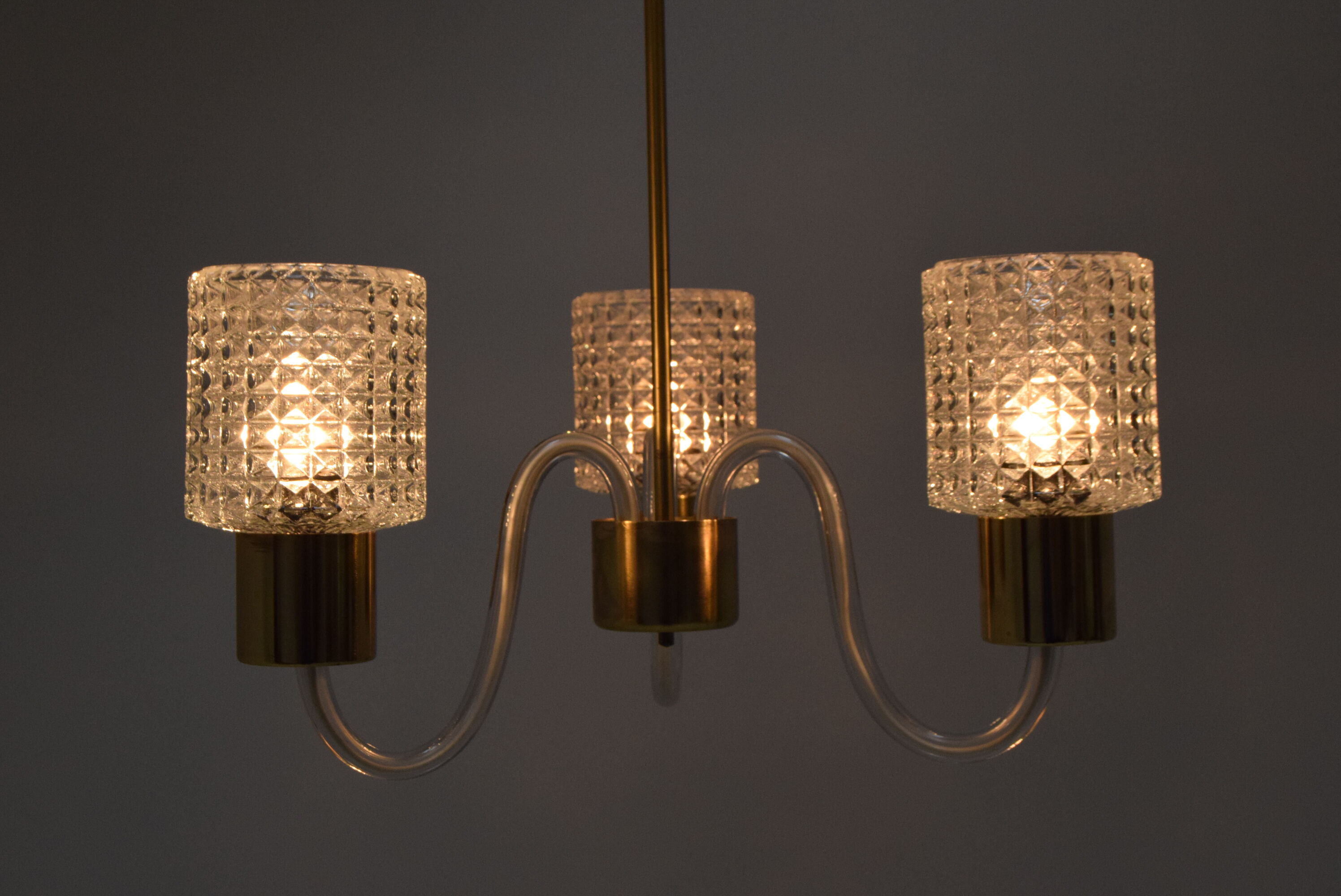 Mid-Century Chandelier/Kamenicky senov, 1960´s