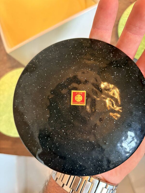 Coupe Soucoupe Sous Coupe Assiette Japonaise Vert ANDOI CLOISONNE CLOISON