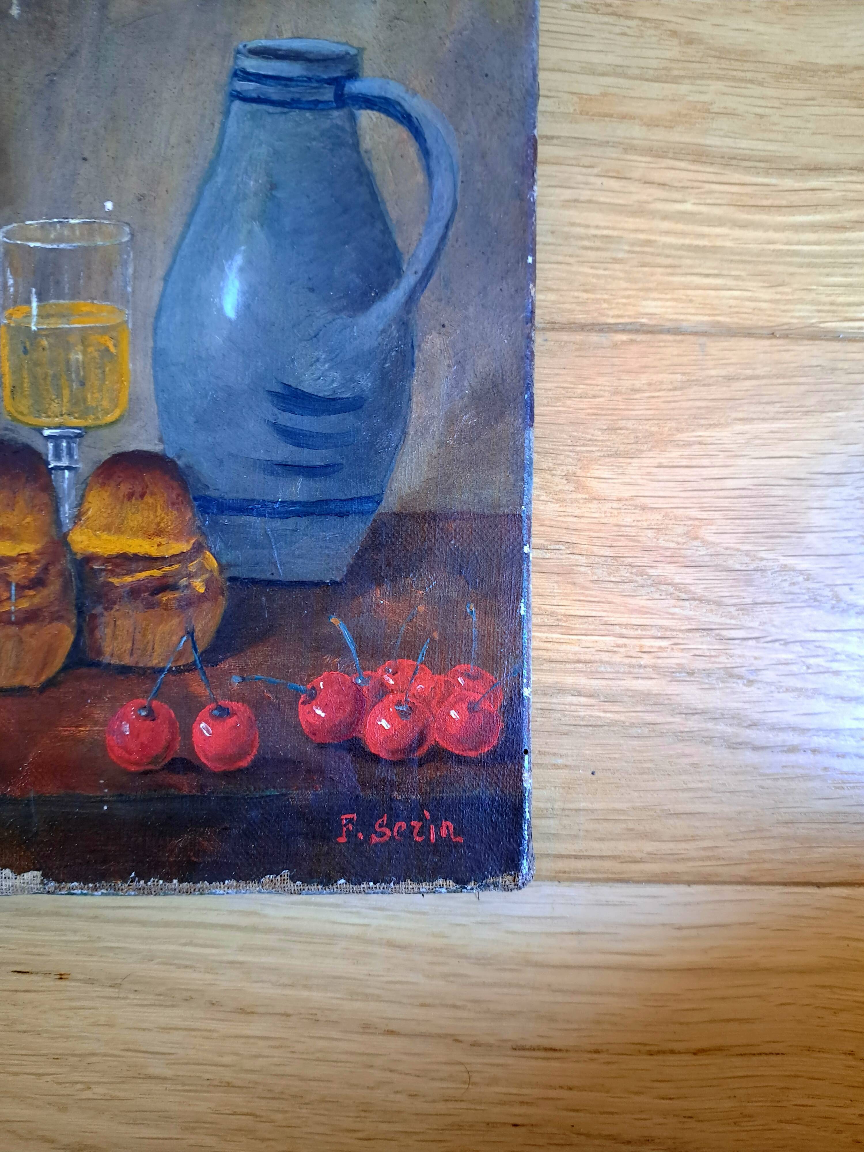 Tableau ancien nature morte