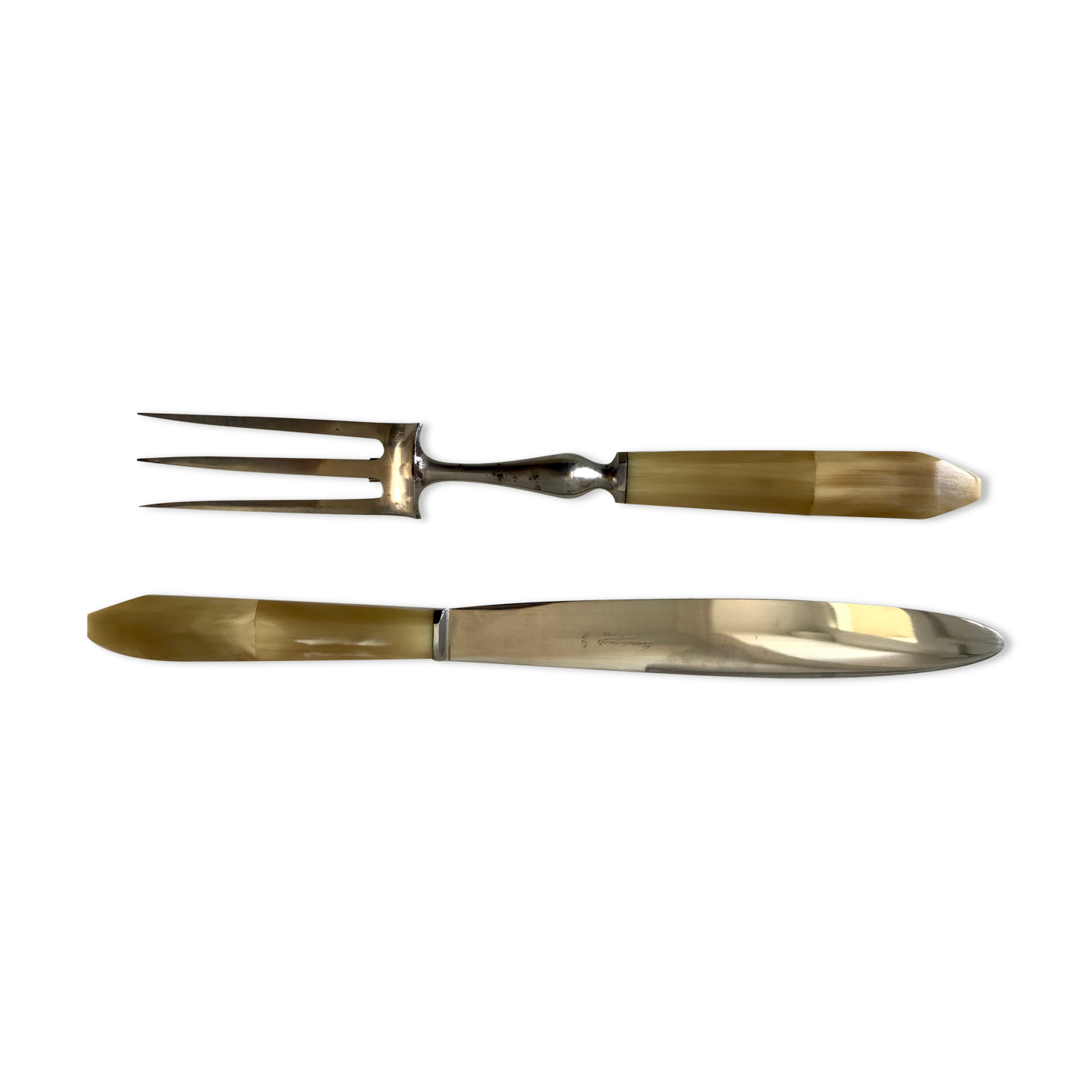 Duo of meat cutlery 50s