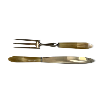 Duo of meat cutlery 50s