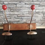 Coat roack old metal wood