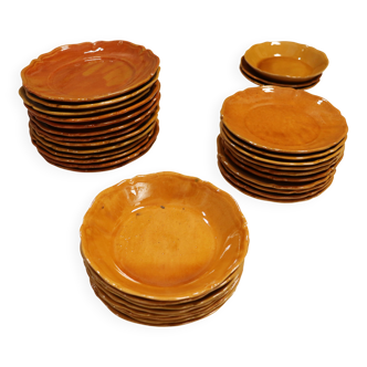 Many Provençal plates from Biot.