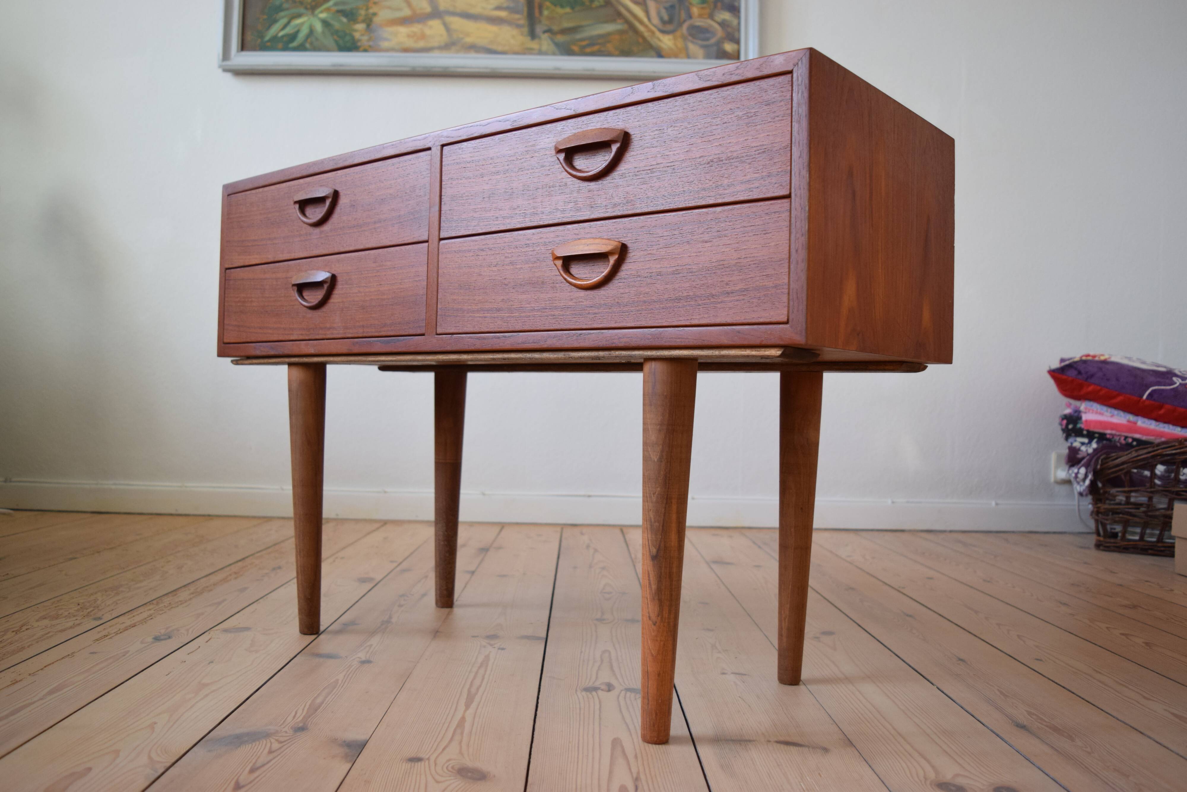 Danish Mid Century Kai Kristiansen Teak Console/Entry Chest, 1960s
