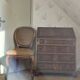 Georgian Secretary / Writing Desk in Mahogany and Green-Gold Leather - Very Good Condition