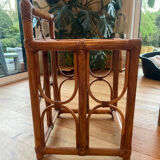 Vintage rattan side table