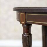 Early 20th Century English Walnut Oval Coffee Table, 1950s