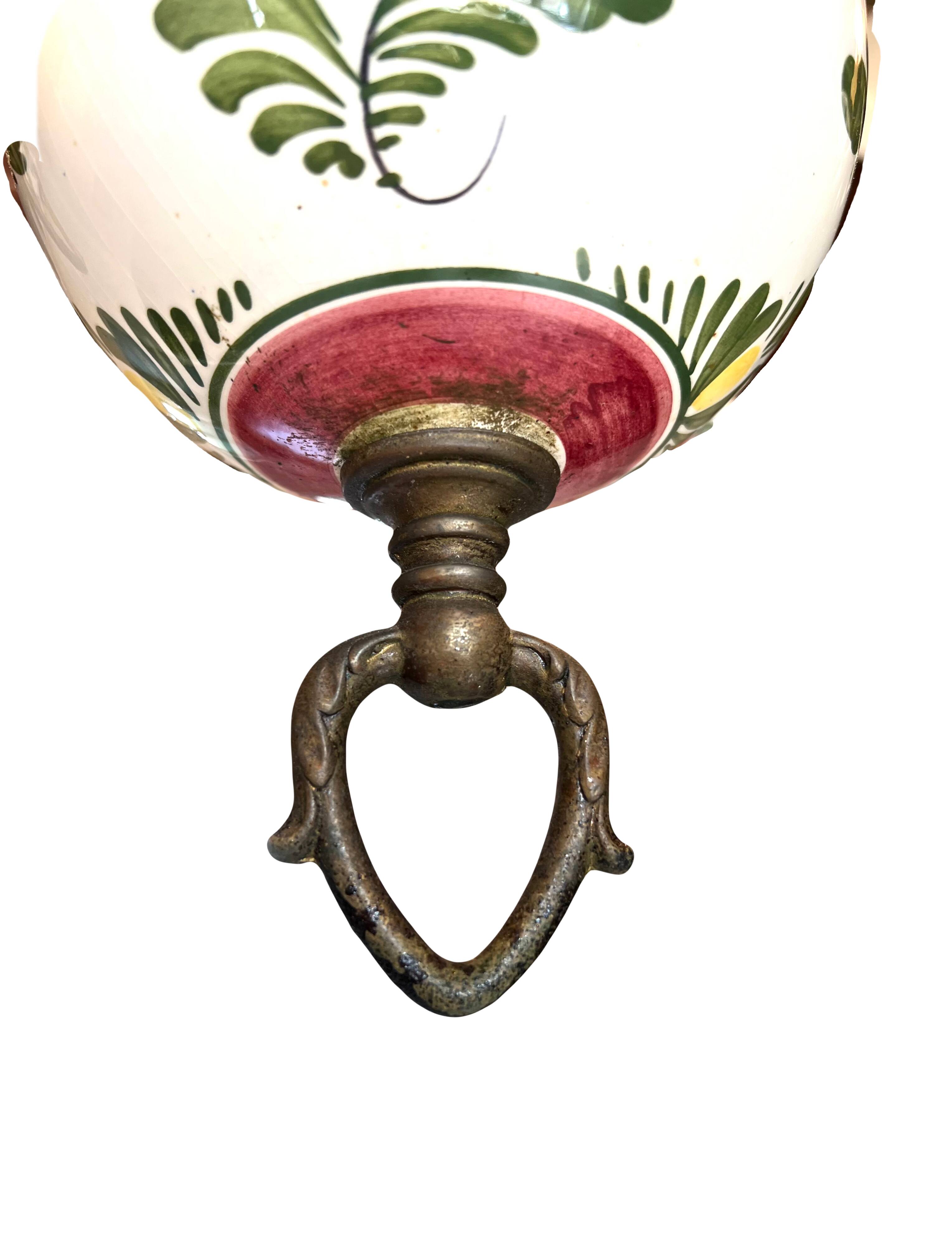 Lustre hollandais en porcelaine