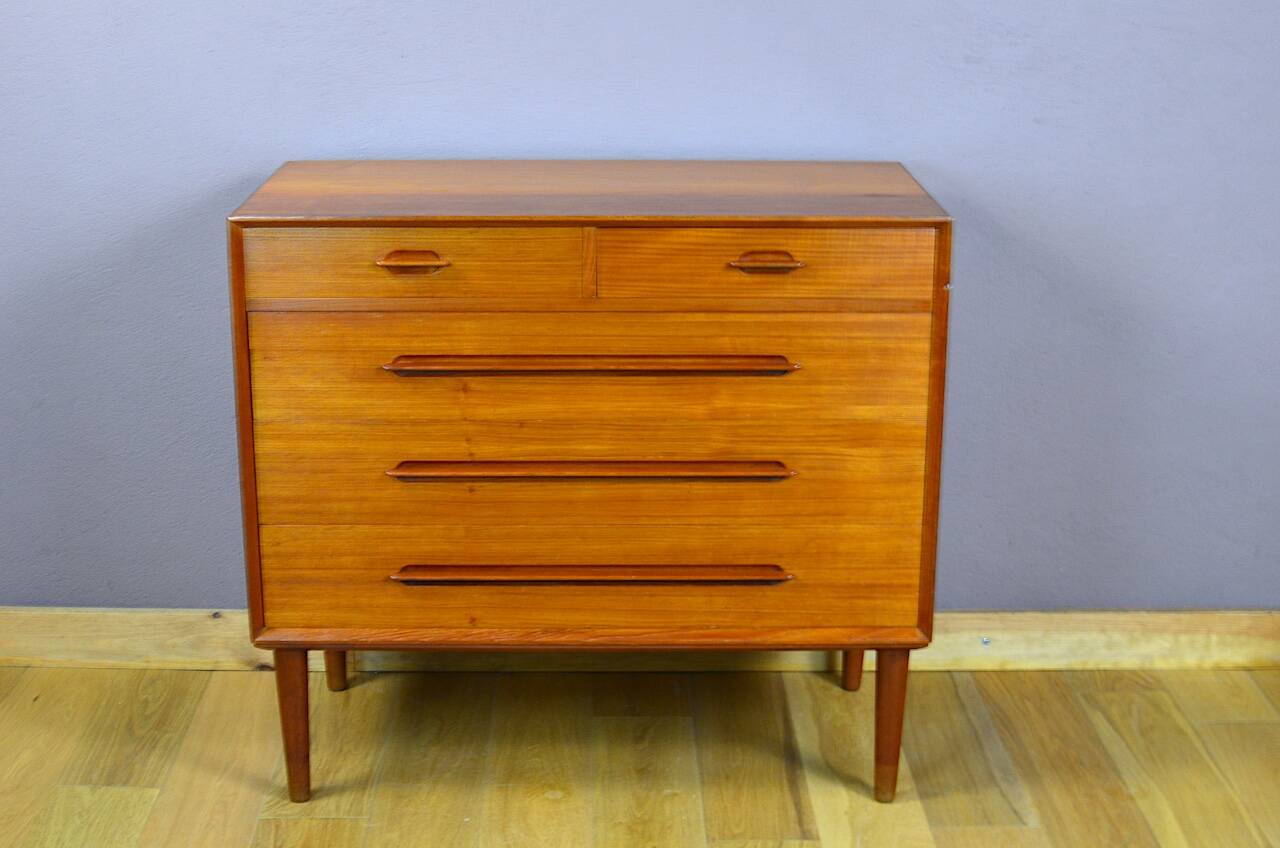 Teak Chest of Drawers by Ejvin Johansson Edition Gern Mobelfabrik 1960