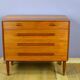 Commode en Teck de Ejvin Johansson Édition Gern Mobelfabrik 1960