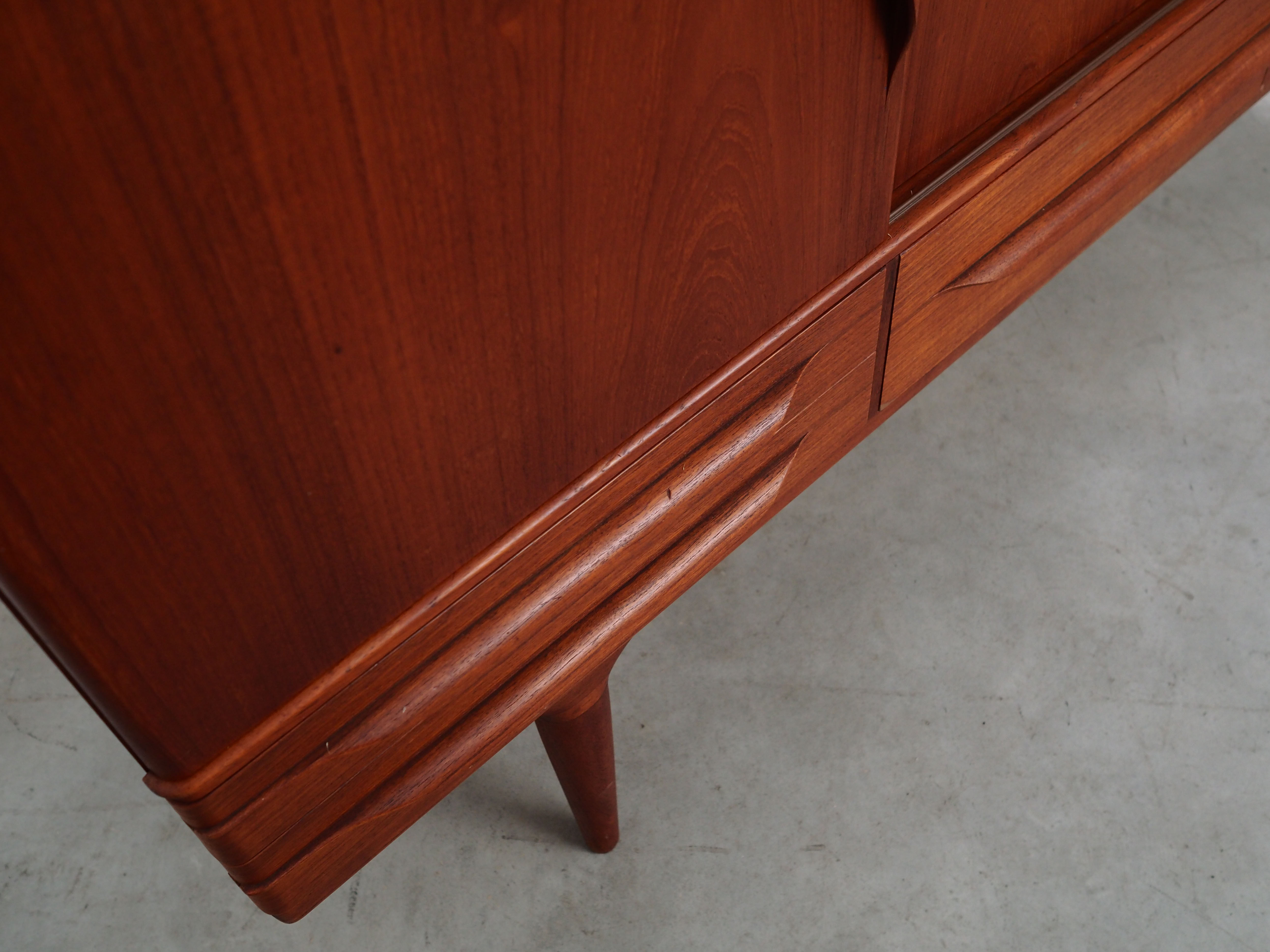 Teak highboard, Danish design, 1960s, designer: Johannes Andersen