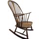 Mid Century Modern Rocking chair "Chairmaker's chair) by Lucian Ercolani for Ercol - 1950-1960s