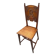 Carved walnut lounge chair
