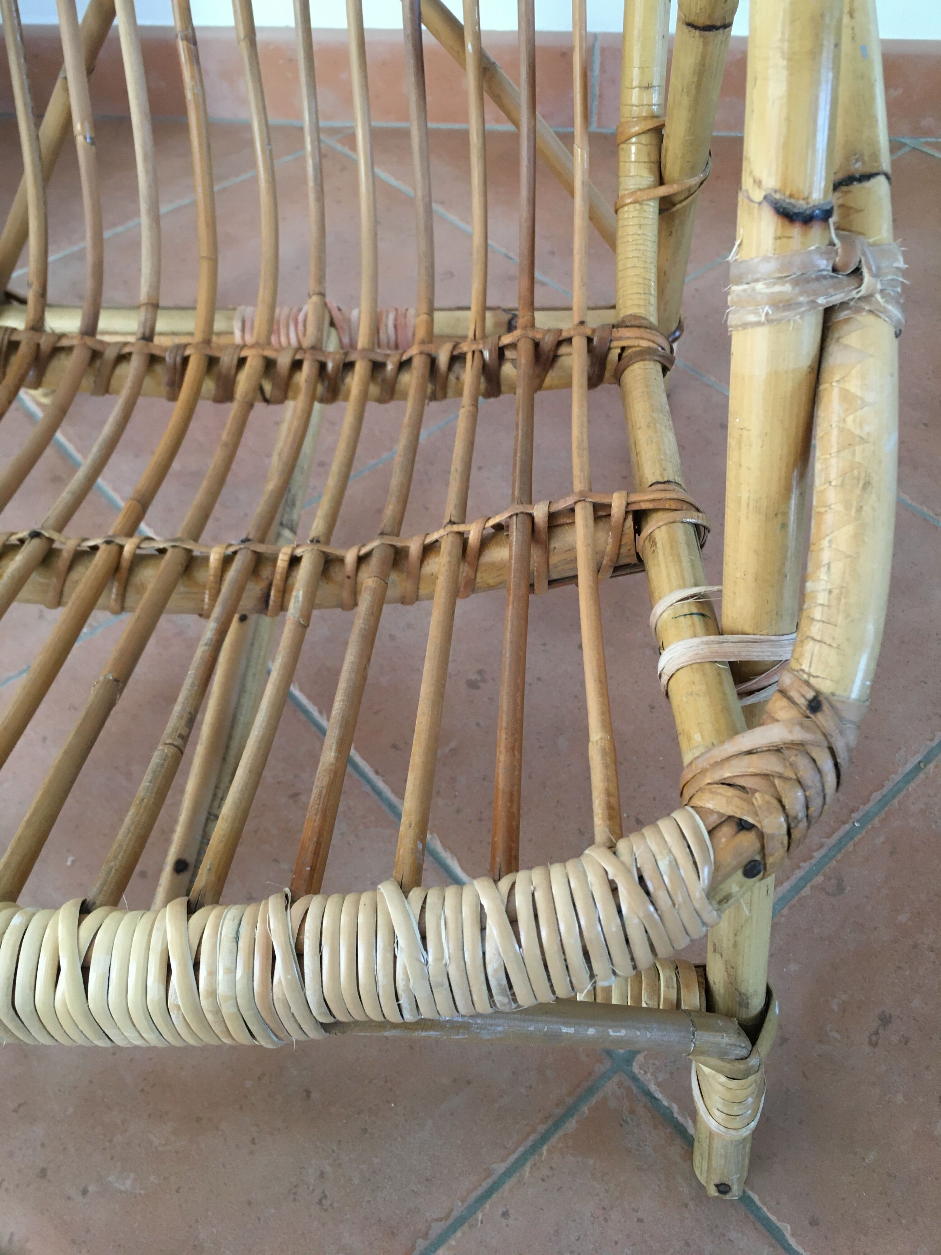 Fauteuil en rotin enfant
