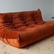 3-seater sofa, armchair and ottoman Togo model designed by Michel Ducaroy 1973