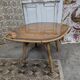 Table basse rotin et verre