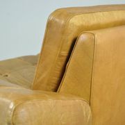 Danish vintage leather 2-seater sofa by svend skipper, 1970s