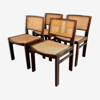 Set of 4 Baumann chairs 70s