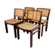 Lot de 4 chaises Baumann années 70