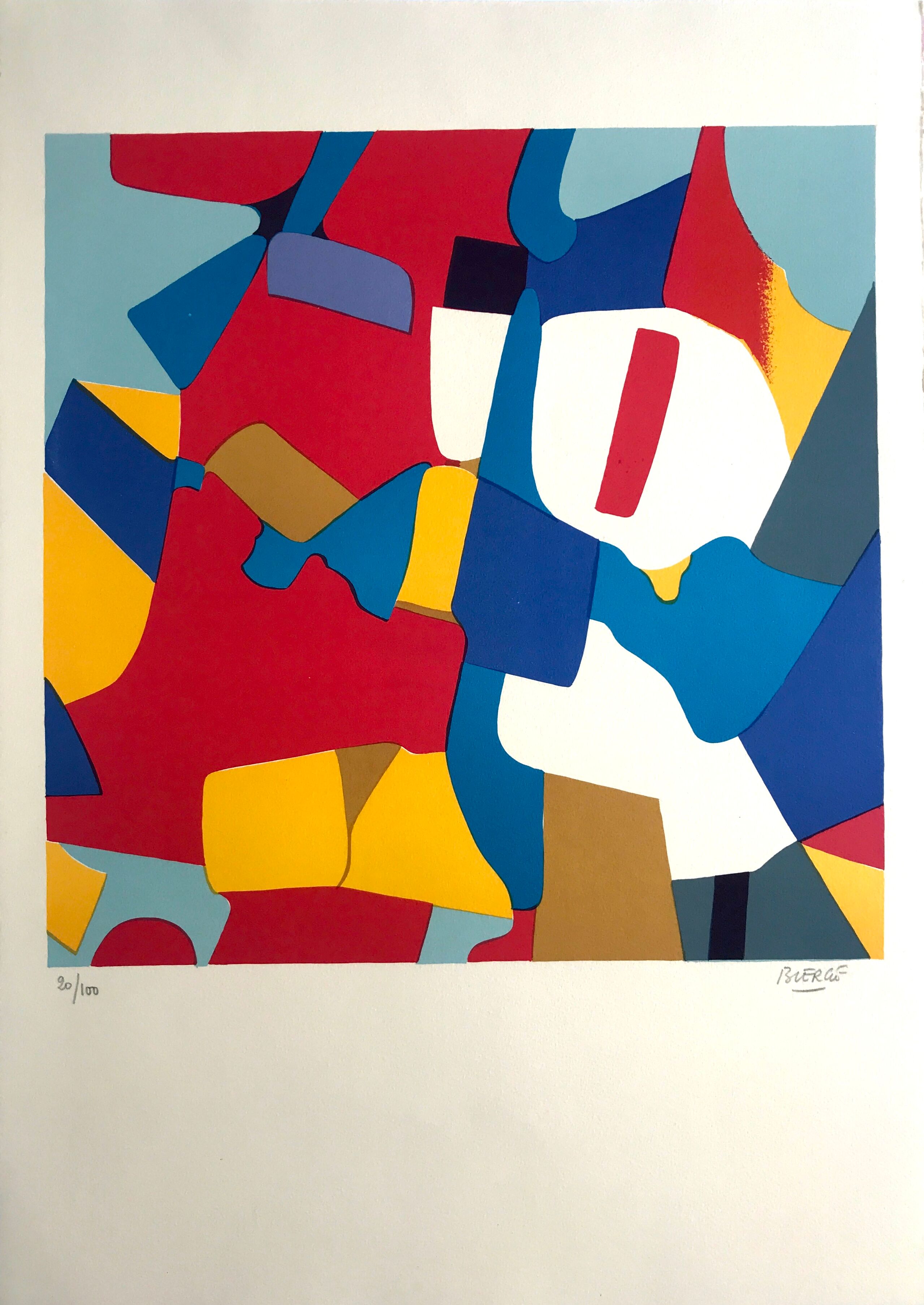 Roland BIERGE, Montfermeil, 1978. Original lithograph signed in pencil.