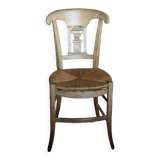 Lot de 2 chaises anciennes chêne et paille