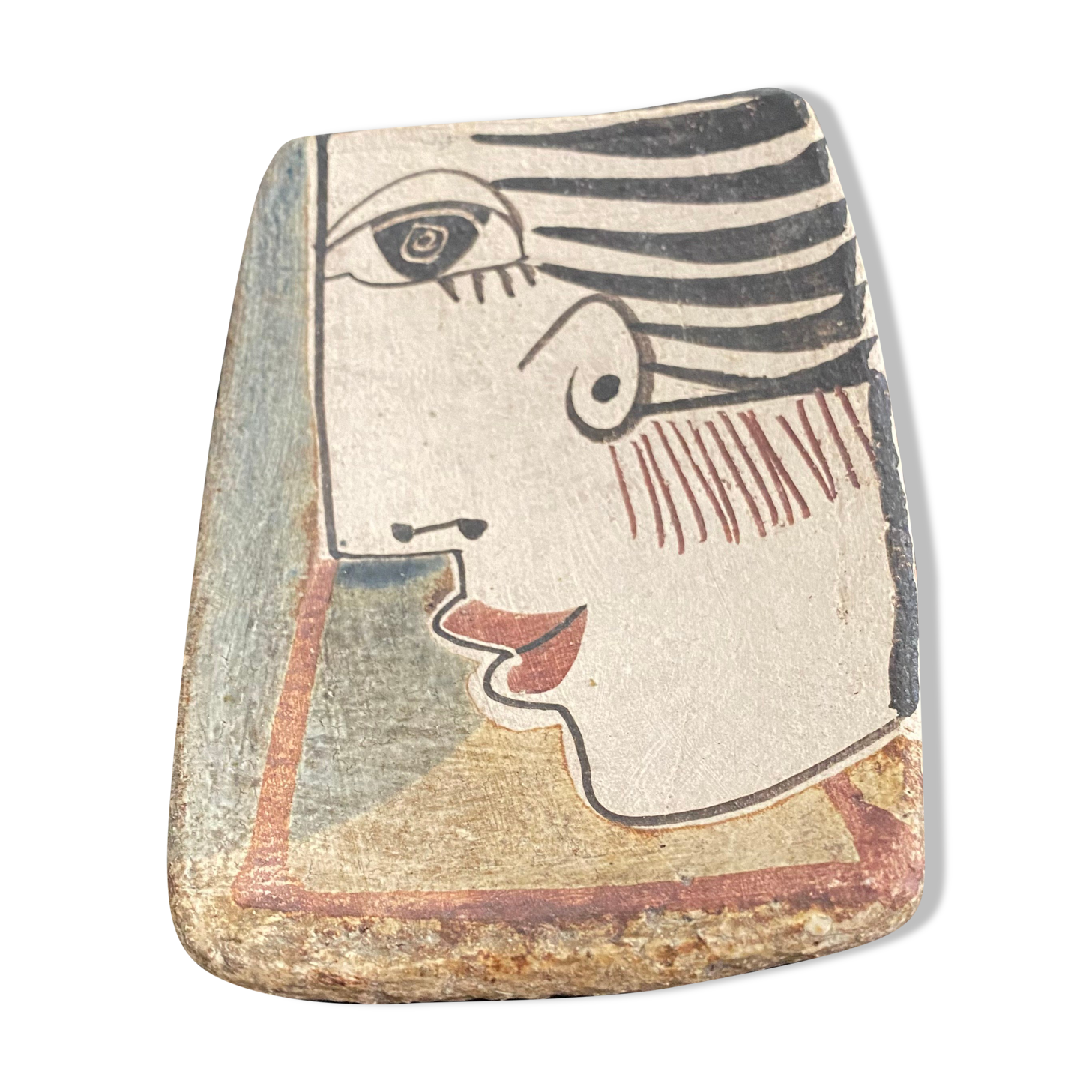 Terracotta cup contemporary pattern