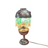 Art Deco Parisian lamp brass beads circa 1940